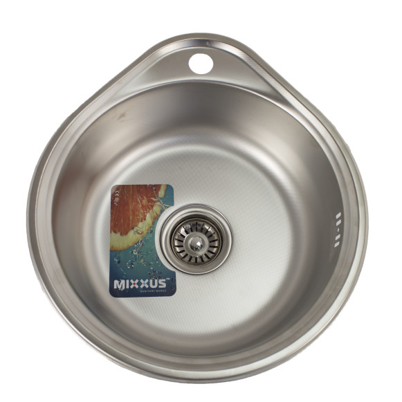 Chiuveta de bucatarie inox rotunda, MIXXUS Z4843-08-180MD