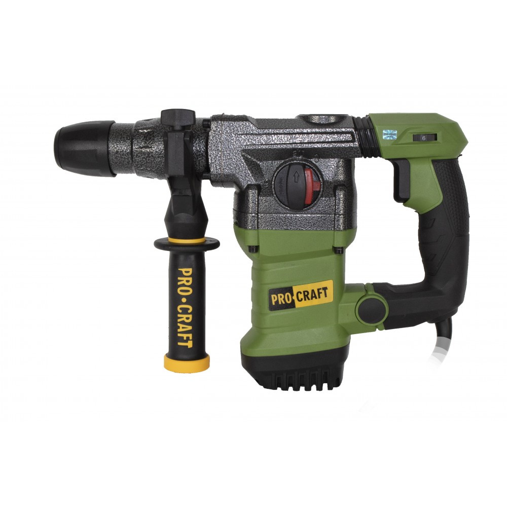 Ciocan rotopercutor PROCRAFT BH1500E, 1.5kW, 4.5J 3 Burghie DaltaSpit, produsul contine taxa timbru verde 2.5 ron