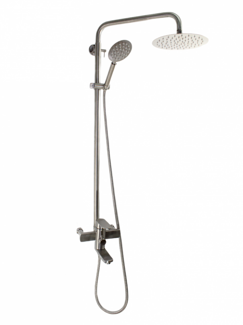 Coloana de dus Mixxus AVA-009-J, 120 cm baterie si para, monocomanda, furtun flexibil