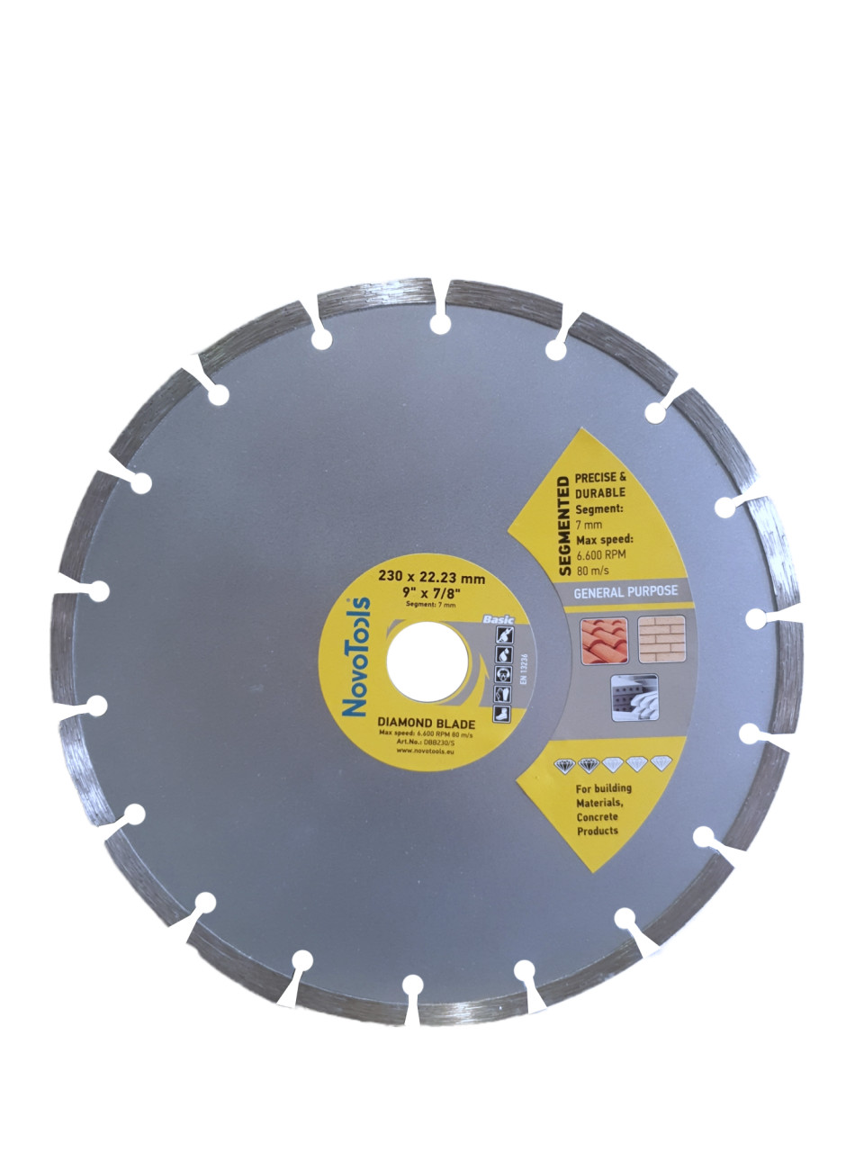 DISC DIAMANTAT Basic 230x7x22.23 Segmentat NovoTools