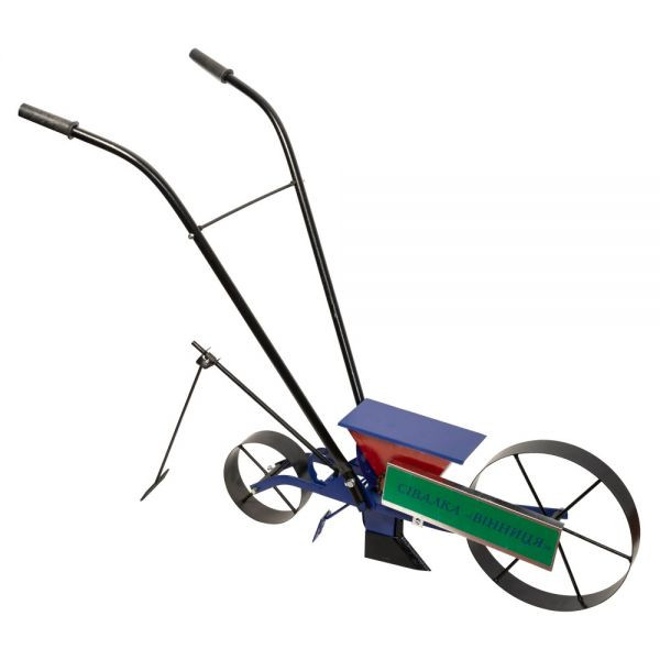 Semanatoare mecanica tip bicicleta Vinita, buncar seminte 2.5 L, 3 - 4 km/h