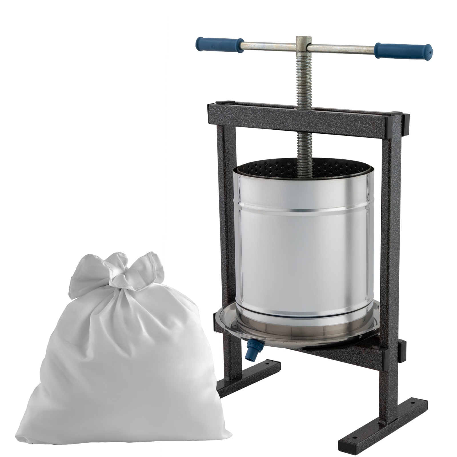 Teasc/Presa struguri Vilen Inox 15 L cu picioare, Ucraina Traditional