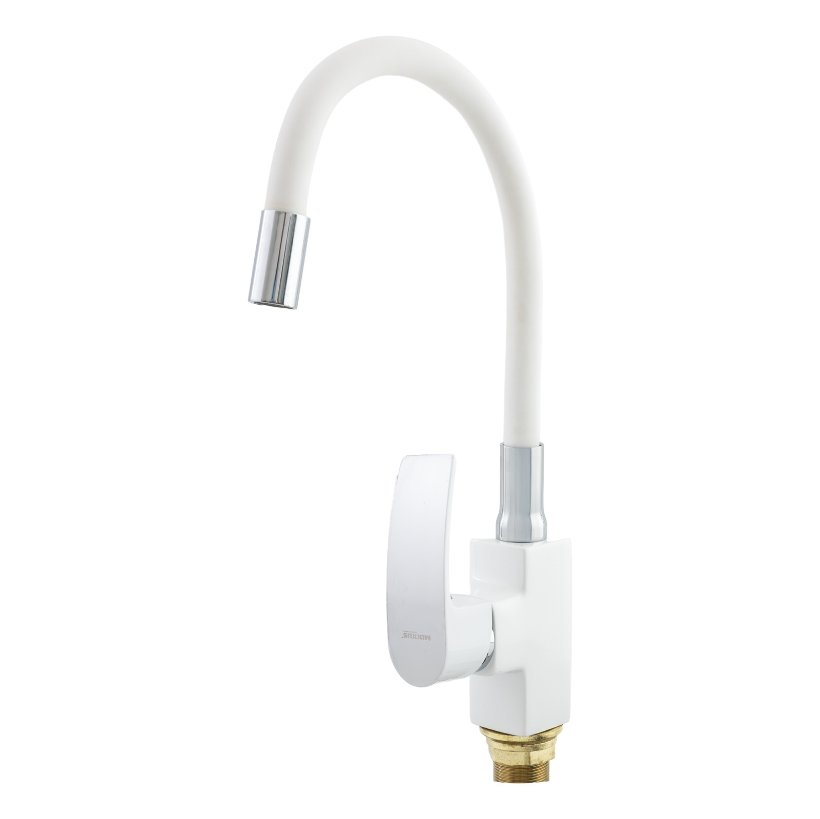 Baterie bucatarie cu dus flexibil MIXXUS MAGNUM 011 (NUT) WHITE CHROME REFL.