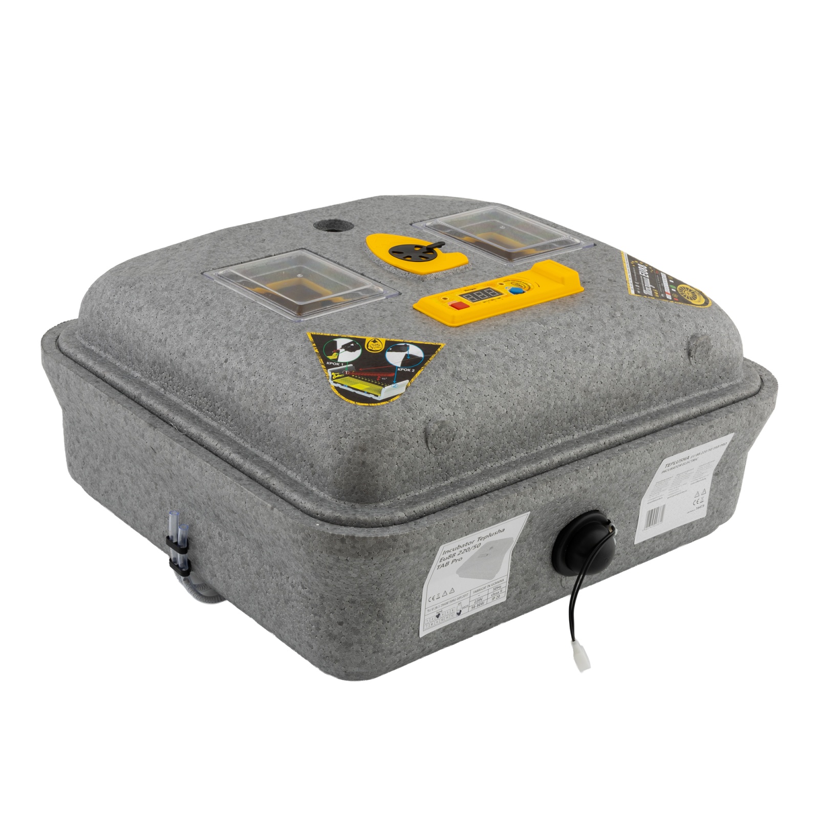 Incubator de uz casnic TEPLUSHA EU 88 220/50 TAB Pro, 50 W , 30–40°C