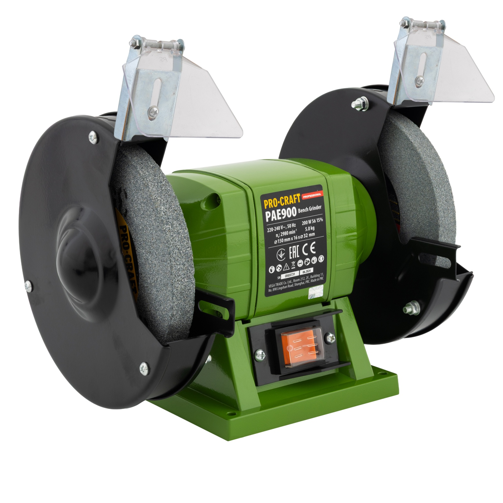 PAE900 polizor de banc PROCRAFT, produsul contine taxa timbru verde 2.5 Ron, 5 kg