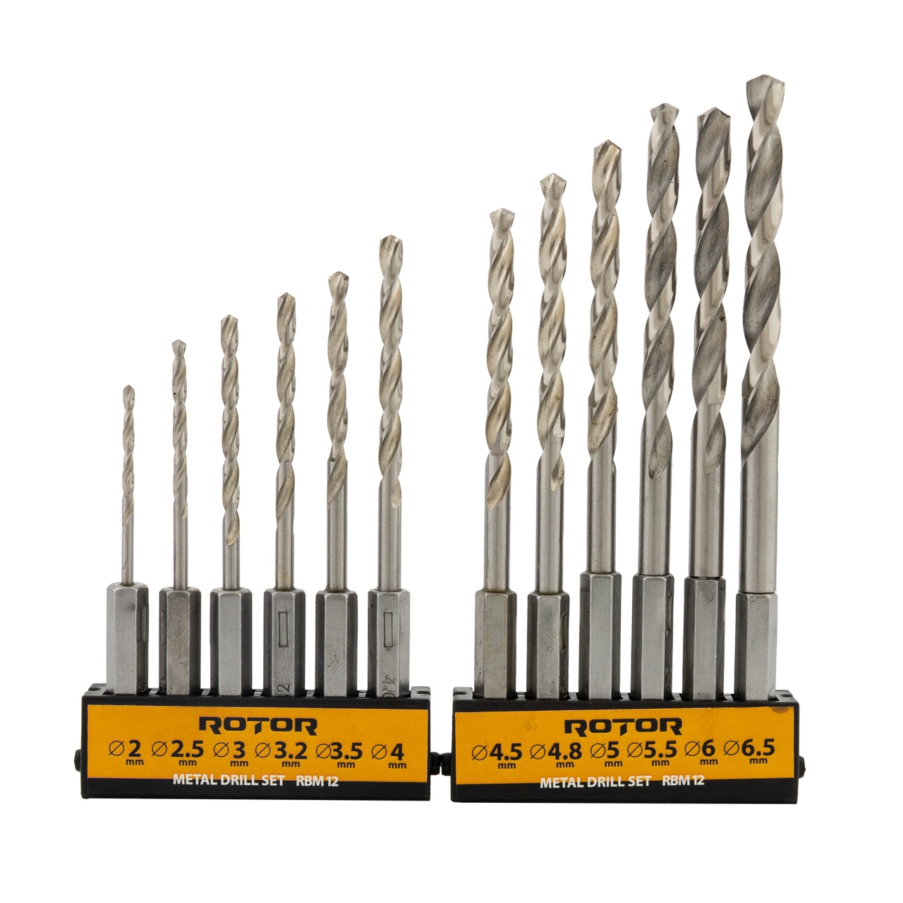 Set burghie metal, HEX, 12 piese ROTOR RBM12