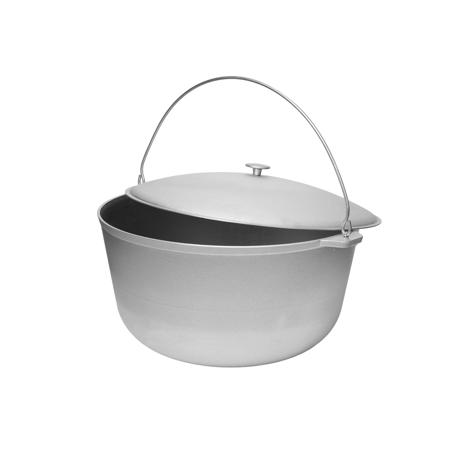 Ceaun din aluminiu alimentar cu capac, capacitate 40 litri ELEFANT