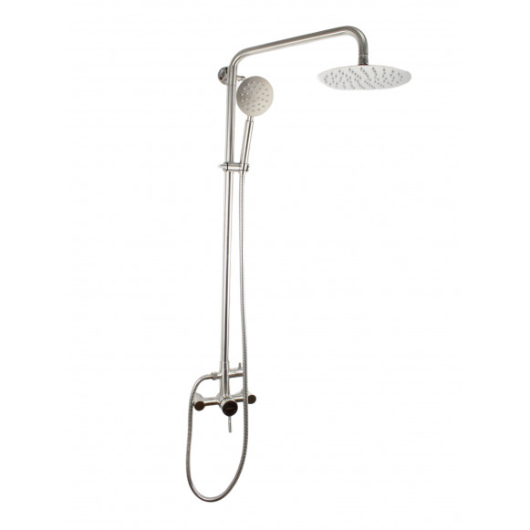 Coloana de dus Mixxus SAS-003-J, telescopica, 120 cm baterie si para, monocomanda, furtun flexibil