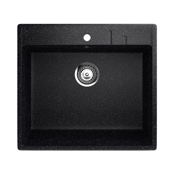 ES-15-308 chiuveta compozit, negru ECOSTONE