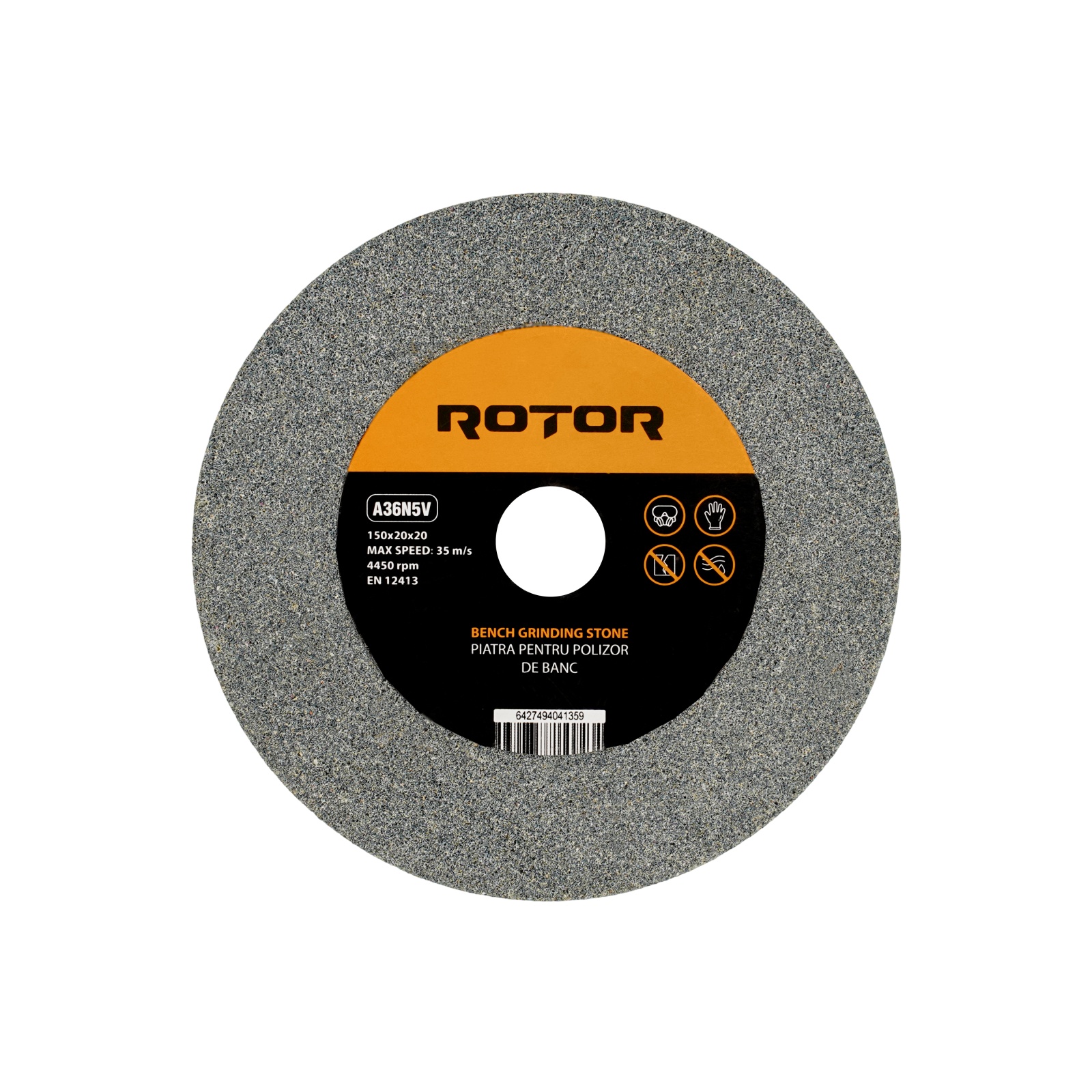 Piatra pentru polizor de banc 150 x 20 x 20 mm P36 ROTOR