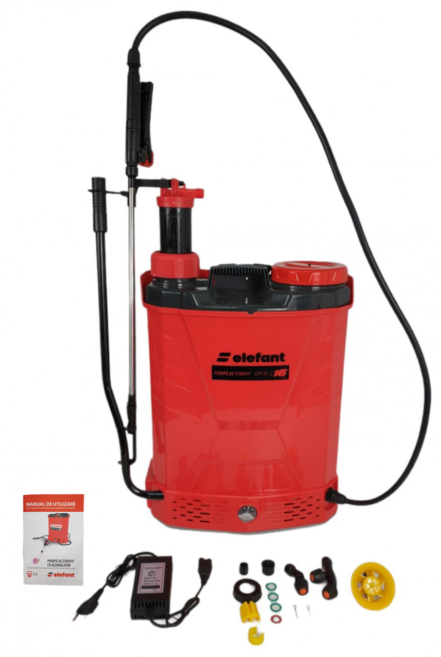 Pompa de stropit 2 in 1 ELEFANT, manuala si electrica