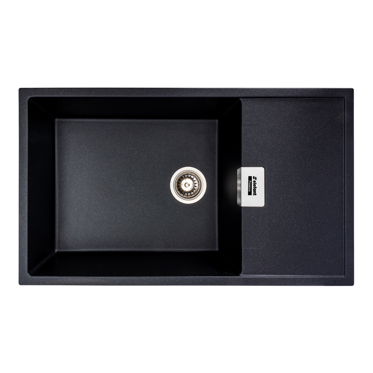 Chiuveta de bucatarie Elefant Premium Diamond Negru metalic, 856x500mm