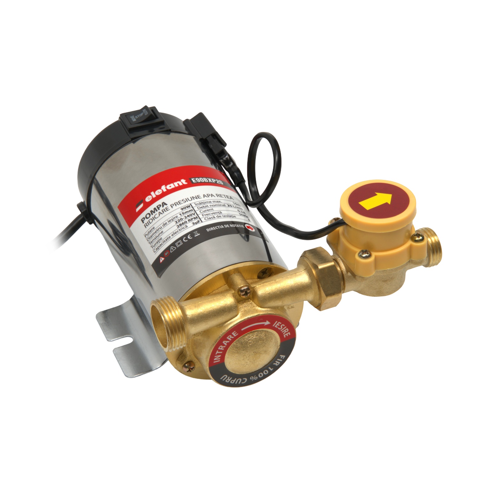 E90BXP20 Pompa ridicare presiune apa retea, 90 W, ELEFANT, 2860 rot/min, 20 L/min