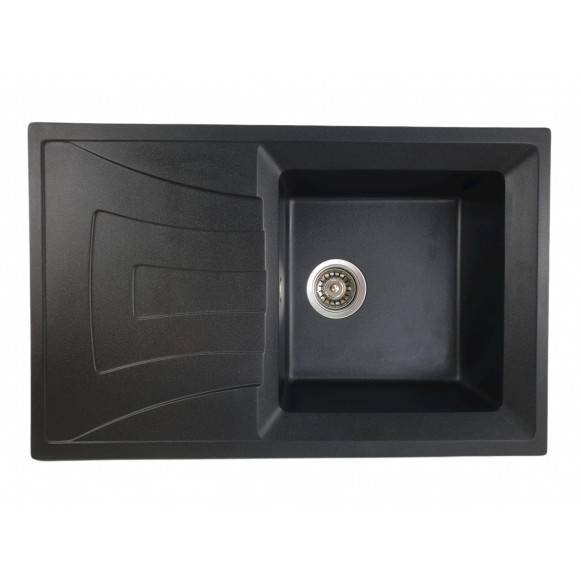 MIXXUS HB8104-G226 NEGRU, chiuveta bucatarie dreptunghiulara din granit
