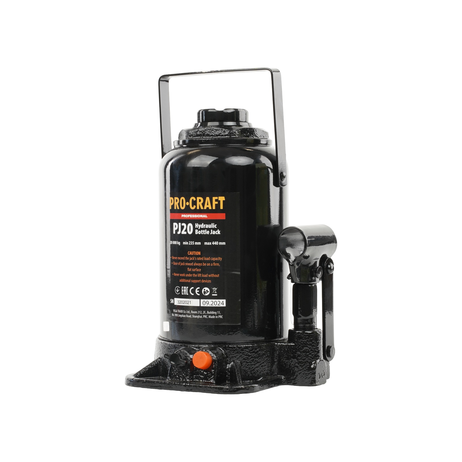 Cric hidraulic de carucior, Procraft PJ20