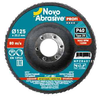 P40 FLAP DISC 125*22,2 MM, T27