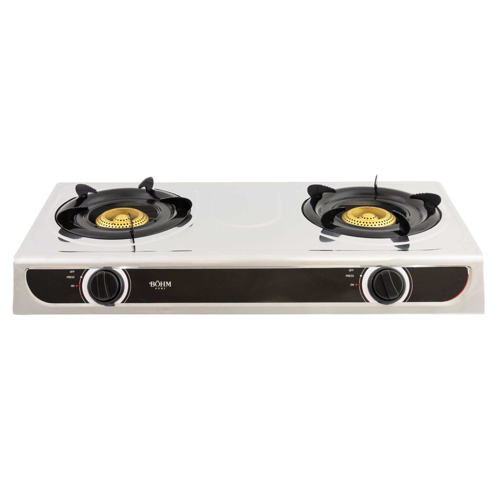 Plită cu două arzătoare și aprindere electrică BÖHM BG-MG-002C Chrome