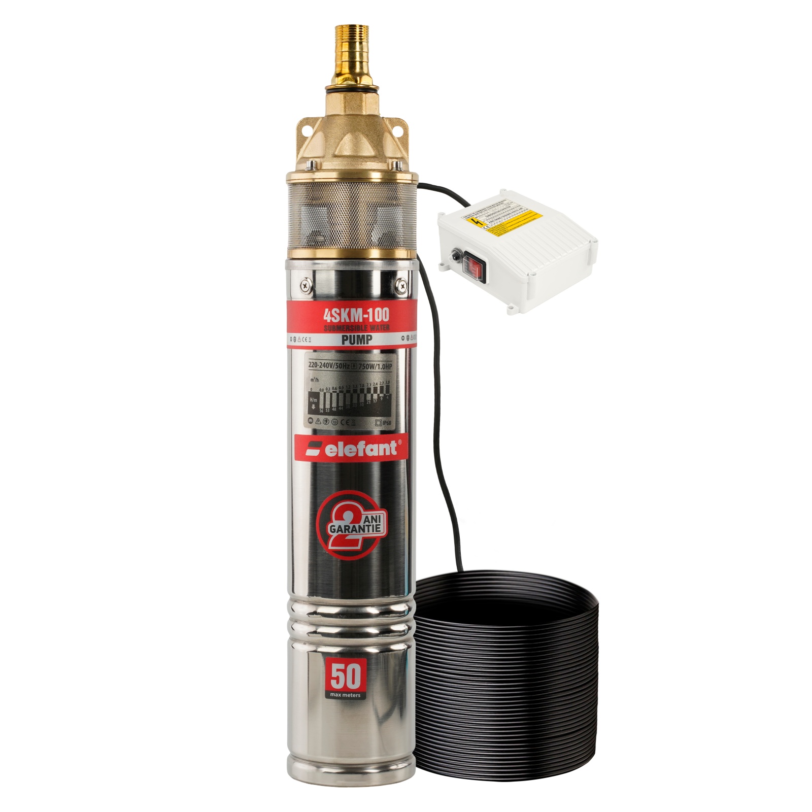 Pompa submersibila cu panou de control ELEFANT 4SKM100