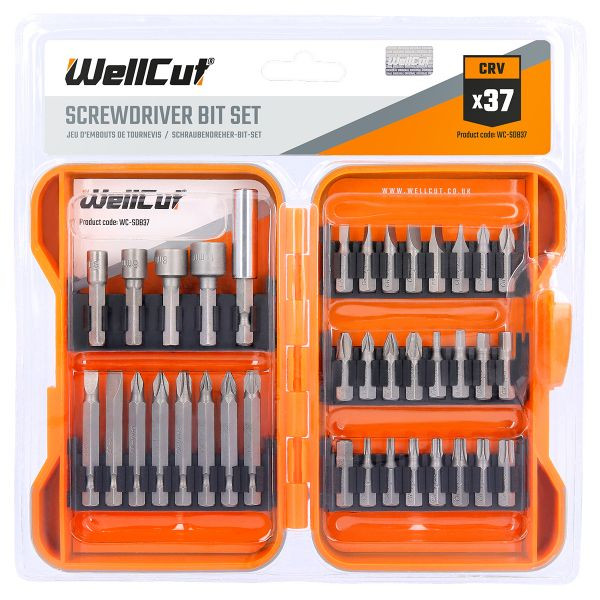 WC-SDB37 WELLCUT 37 Piece Screwdriver Bits Set
