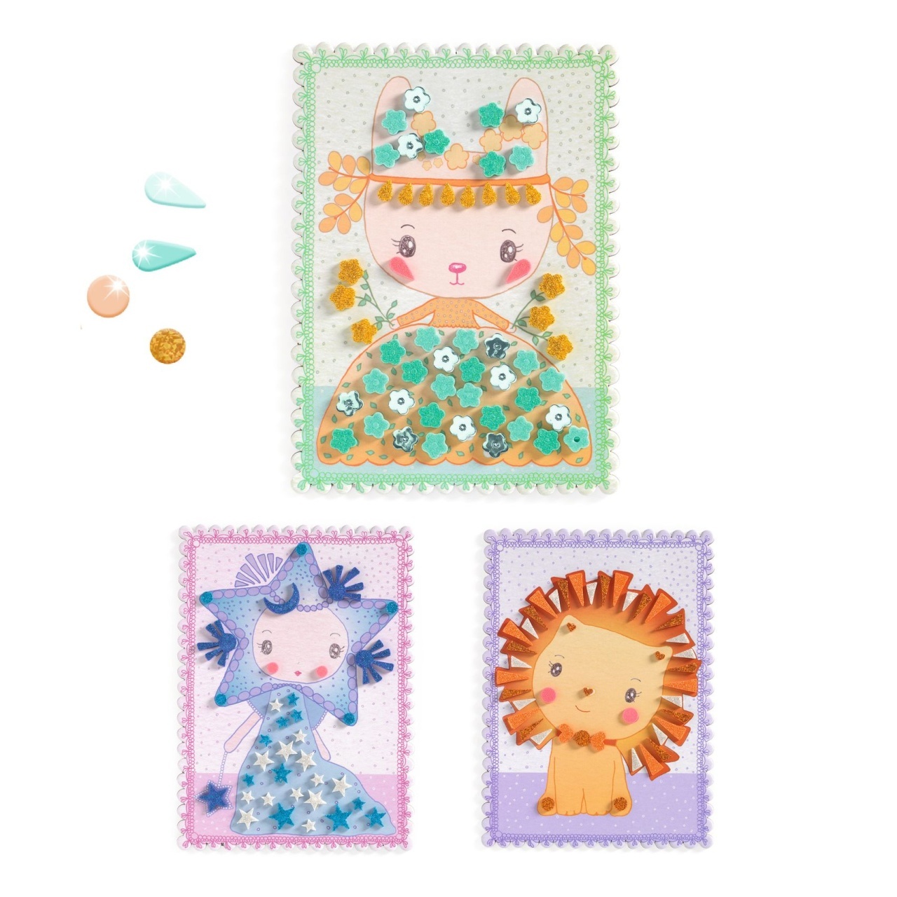 Kit creativ cu mozaic Tinyly Margo & Co, Djeco [2]