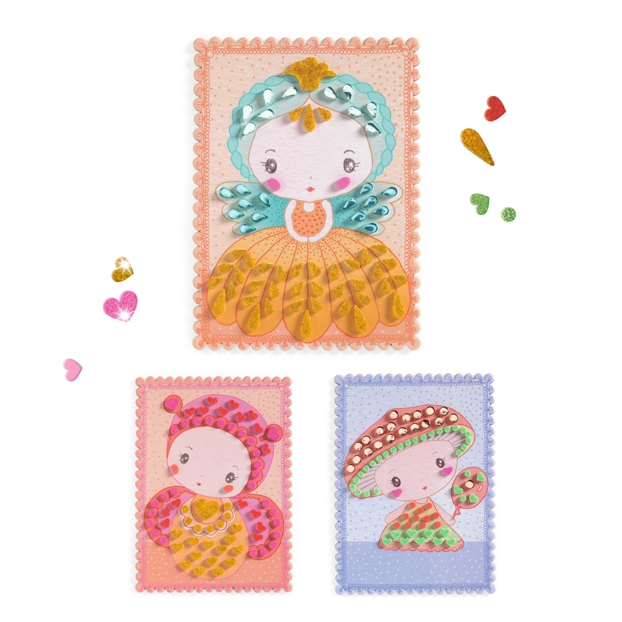 Kit creativ cu mozaic Tinyly Stella, Minico & Mushy, Djeco [2]
