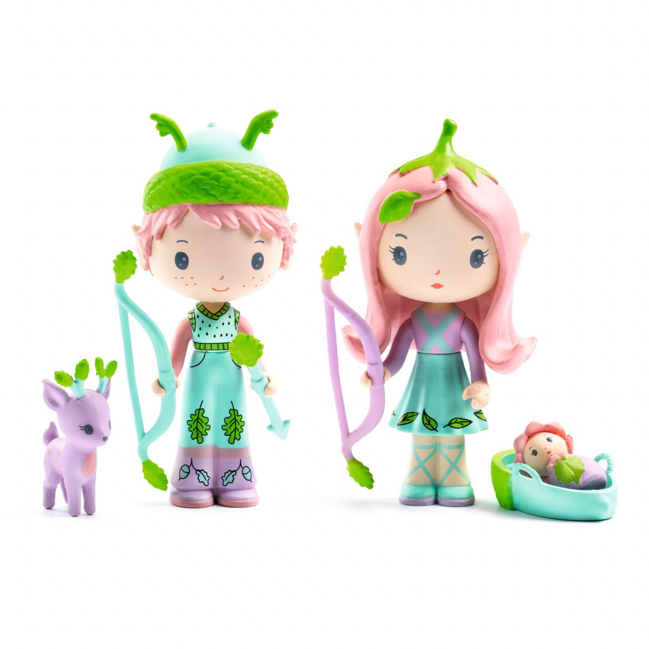 De rol - Figurine Tinyly Elfii Lily & Sylvestre, Djeco