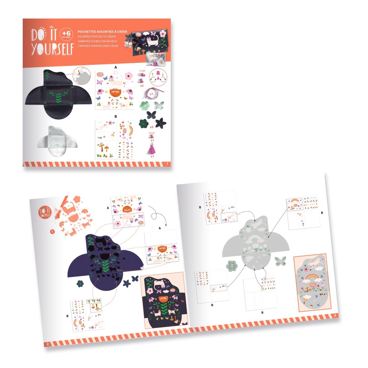 Joc creativ DIY Poseta si portofel, Djeco [2]