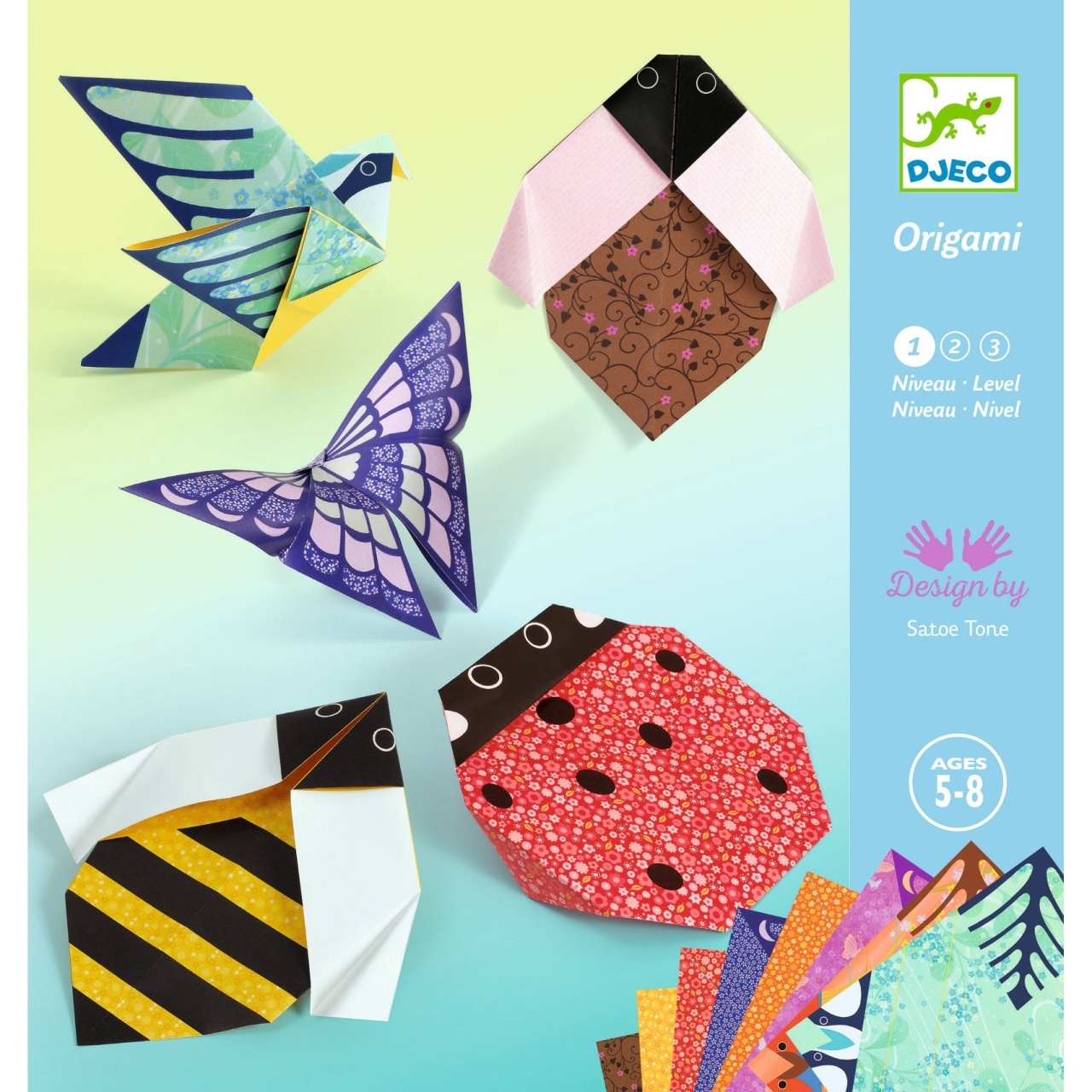 Joc creativ origami Micii locuitori ai gradinii, Djeco [2]