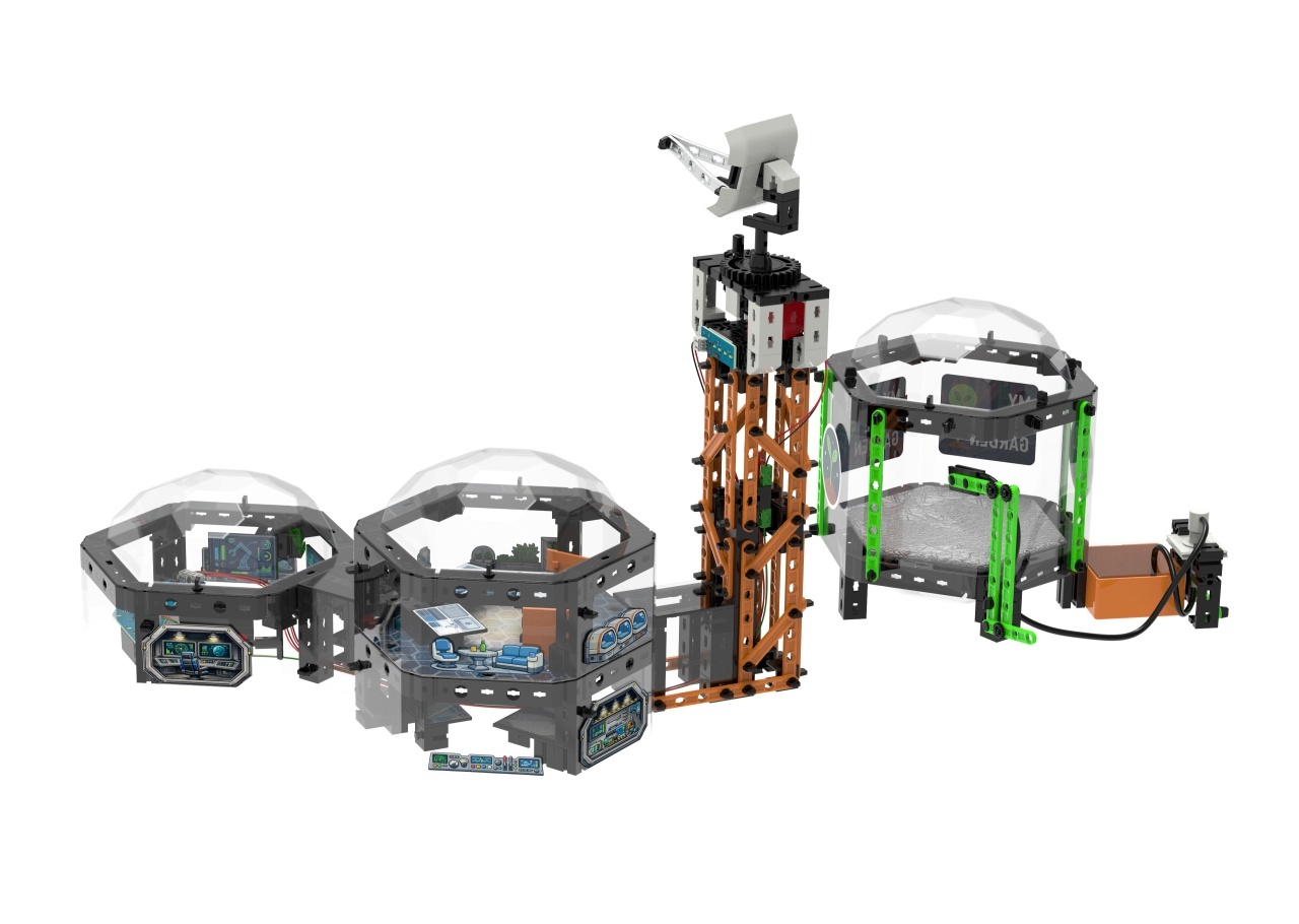 Kit STEM Set de constructie Univers spatial Space World, Fischertechnik [2]