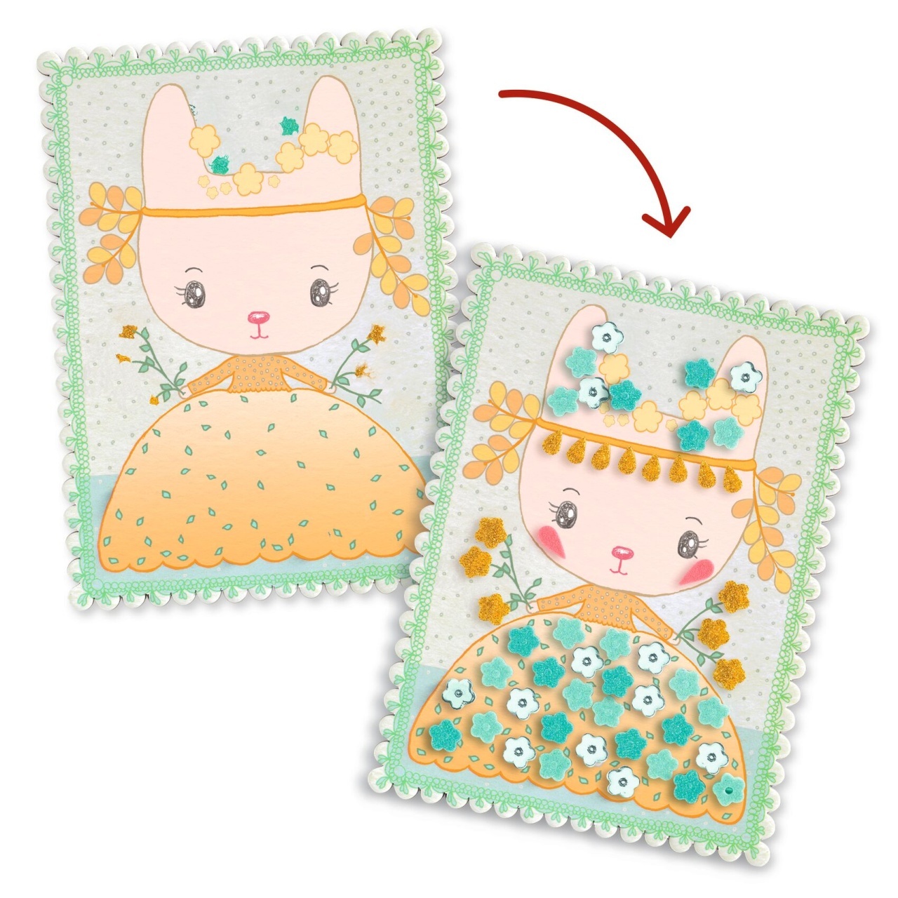 Kit creativ cu mozaic Tinyly Margo & Co, Djeco [3]