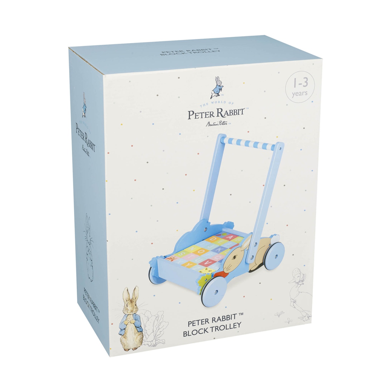Jocuri si jucarii - Carucior cu cuburi Peter Rabbit™, Orange Tree Toys
