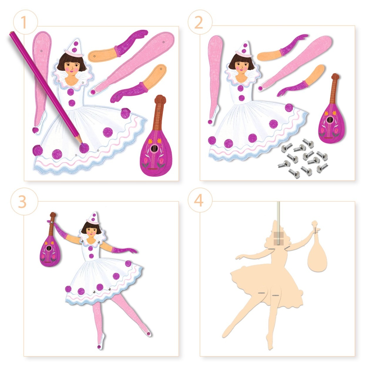 Set creativ Balerine, Djeco [2]