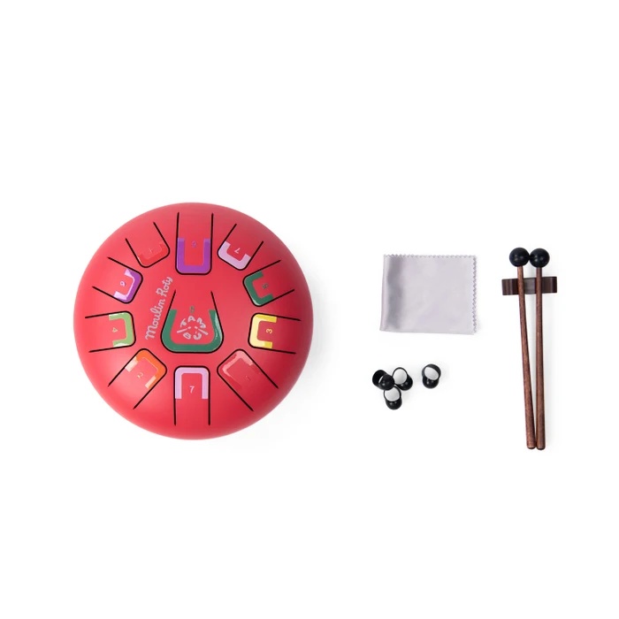 Toba muzicala rosie copii cu 11 note Moulin Roty [4]