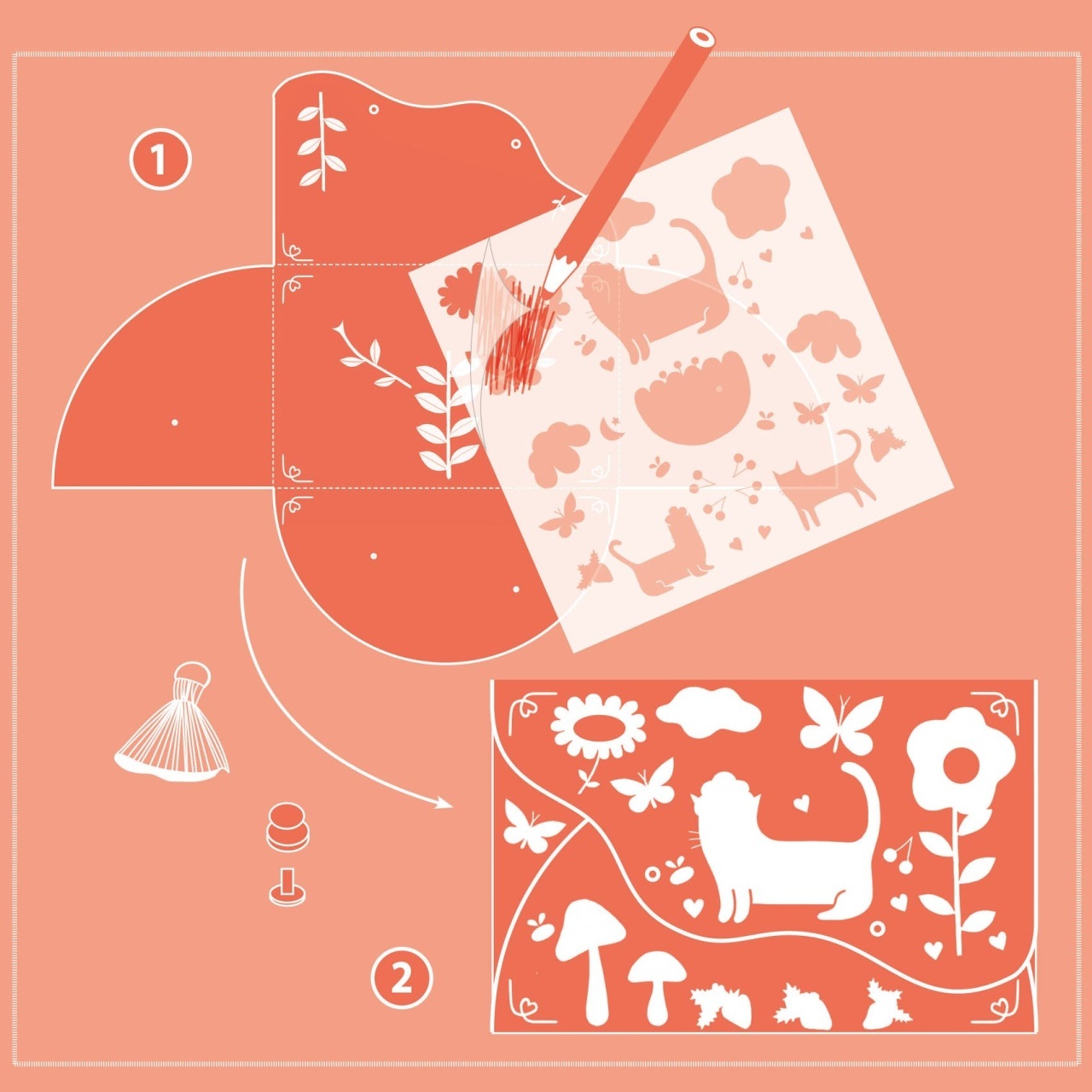 Joc creativ DIY Poseta si portofel, Djeco [3]