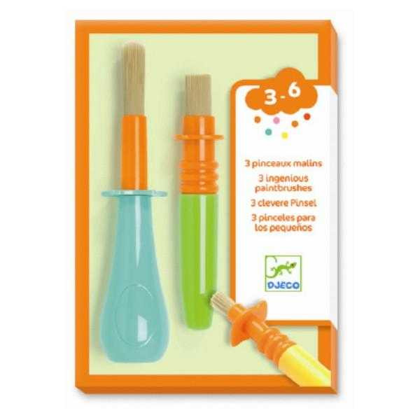 Jucarii 3-5 ani - Set 3 pensule Djeco