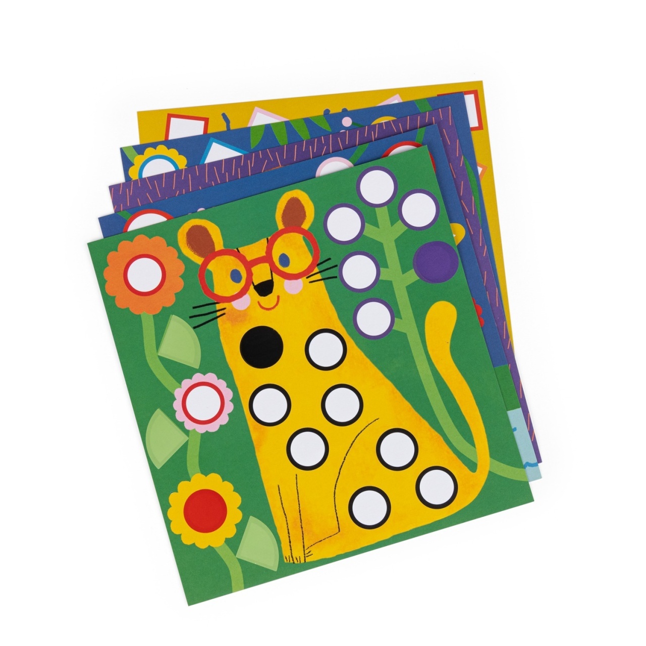 Set creativ cu stickere geometrice Les Toupitis, Moulin Roty [4]