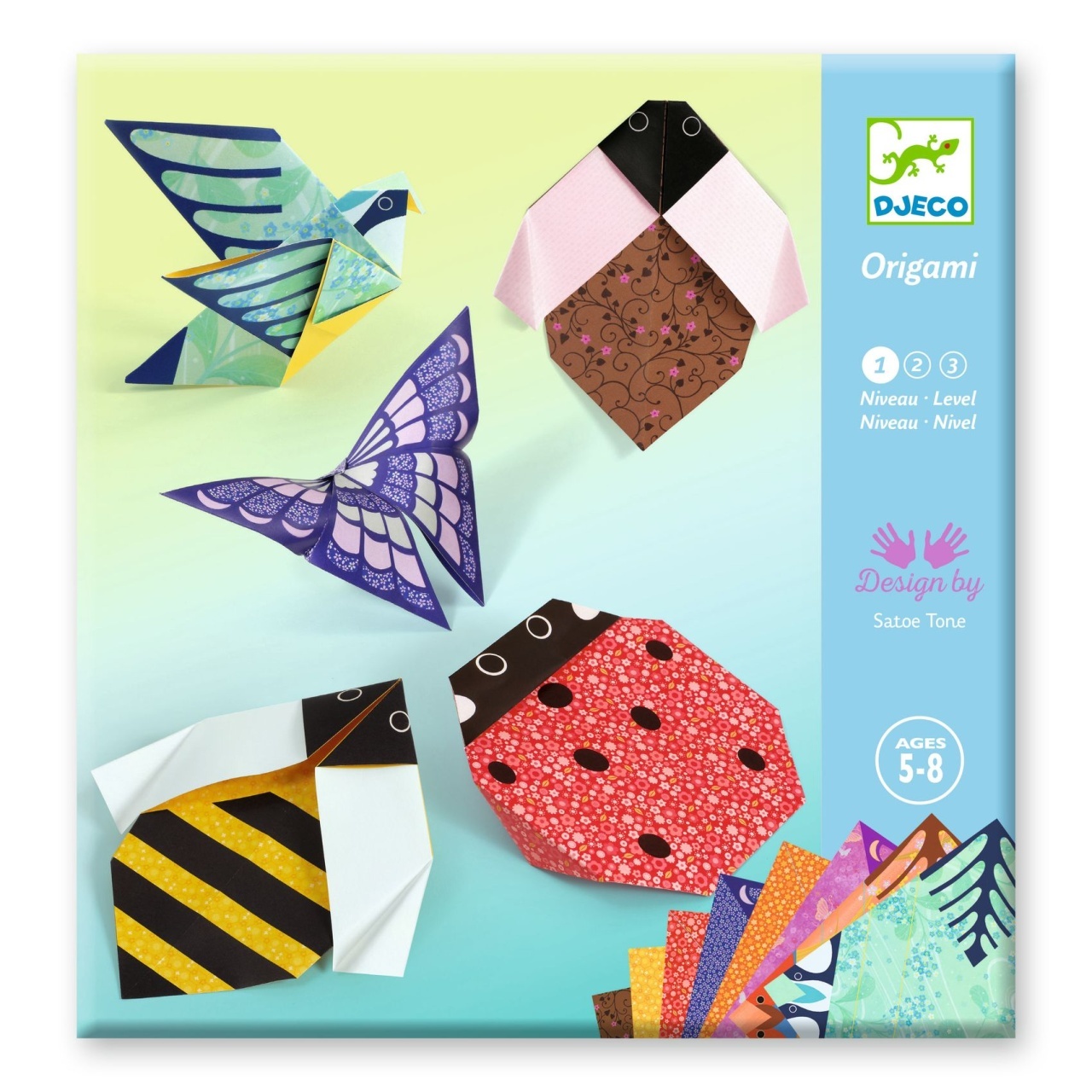 Jocuri si jucarii - Joc creativ origami Micii locuitori ai gradinii, Djeco
