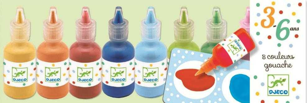 Rechizite - Set 8 Culori guase, Djeco