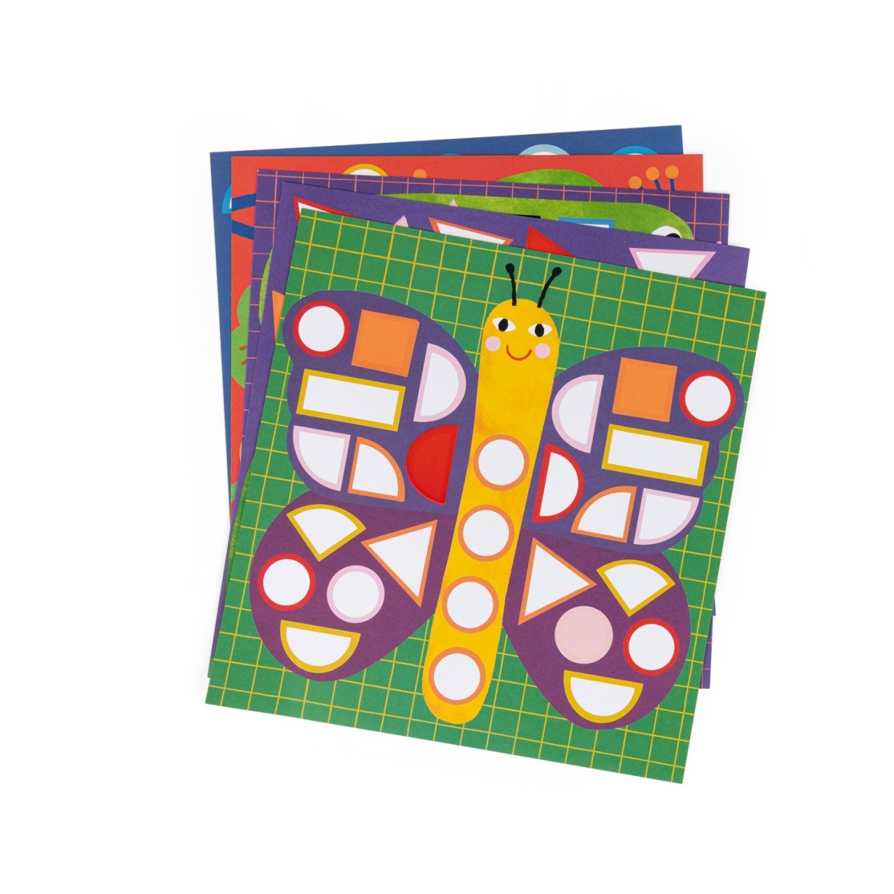 Set creativ cu stickere geometrice Les Toupitis, Moulin Roty [1]