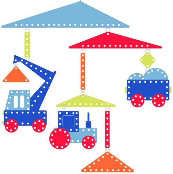 Jocuri si jucarii - Decoratie mobila camera copilului Vehicule, Djeco