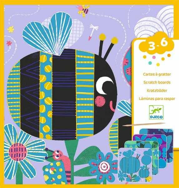 Jucarii 3-5 ani - Set creativ de razuit Djeco, Insecte prietenoase