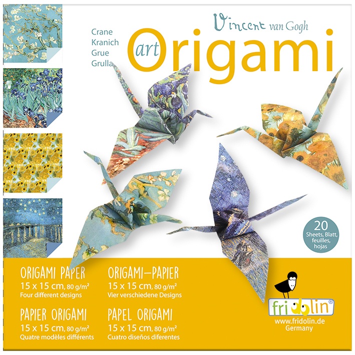 Jocuri - Origami pasari design Van Gogh, Fridolin