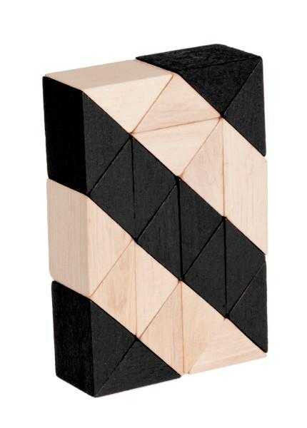 De logica - Joc logic IQ 3D Puzzle Sarpe natur-negru, Fridolin