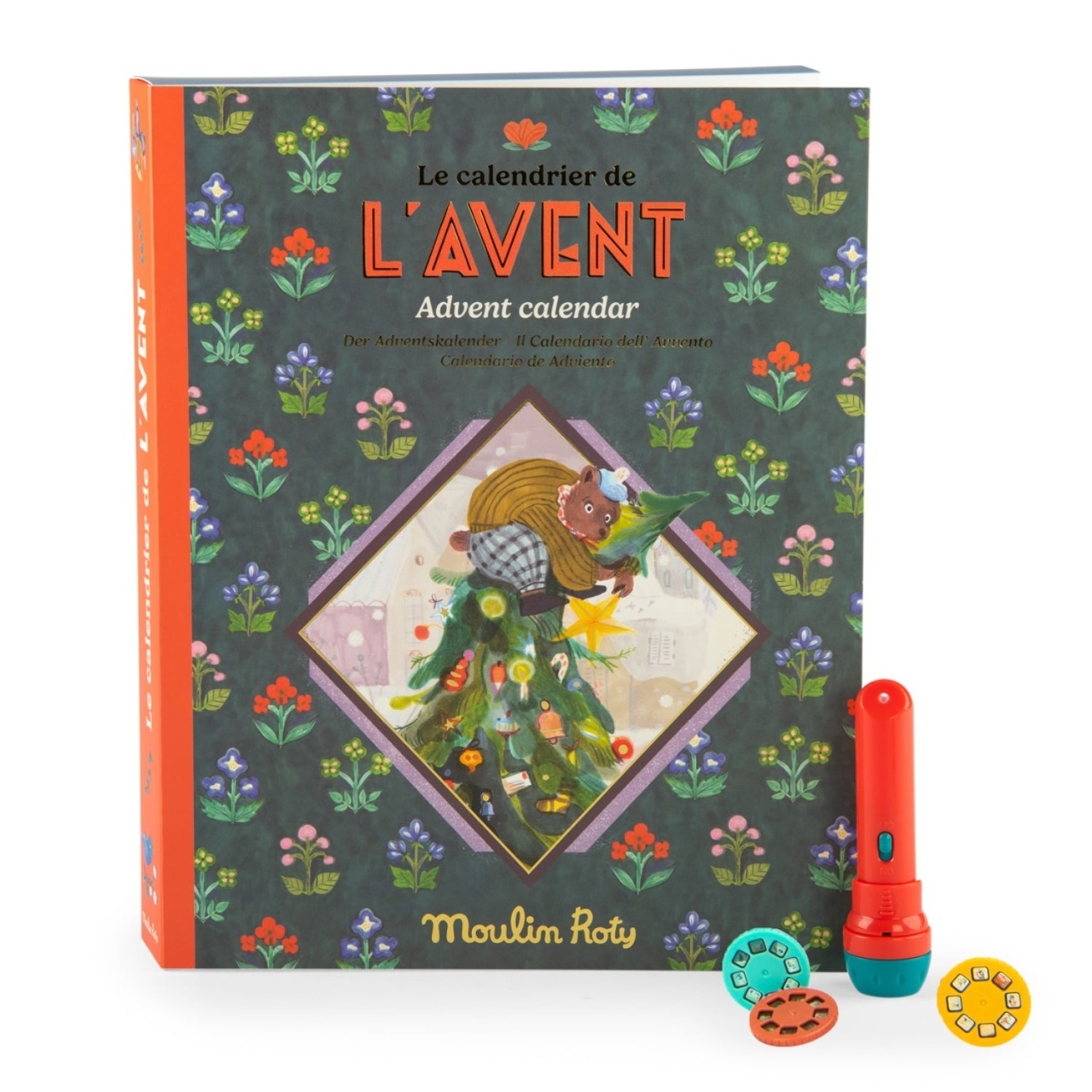 Jocuri - Calendar de Advent Lanterna si 23 de discuri cu povesti Minouchkas Moulin Roty