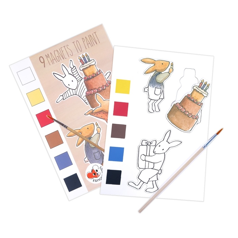 Jocuri - Joc creativ Magneti de colorat cu acuarela, Egmont Toys