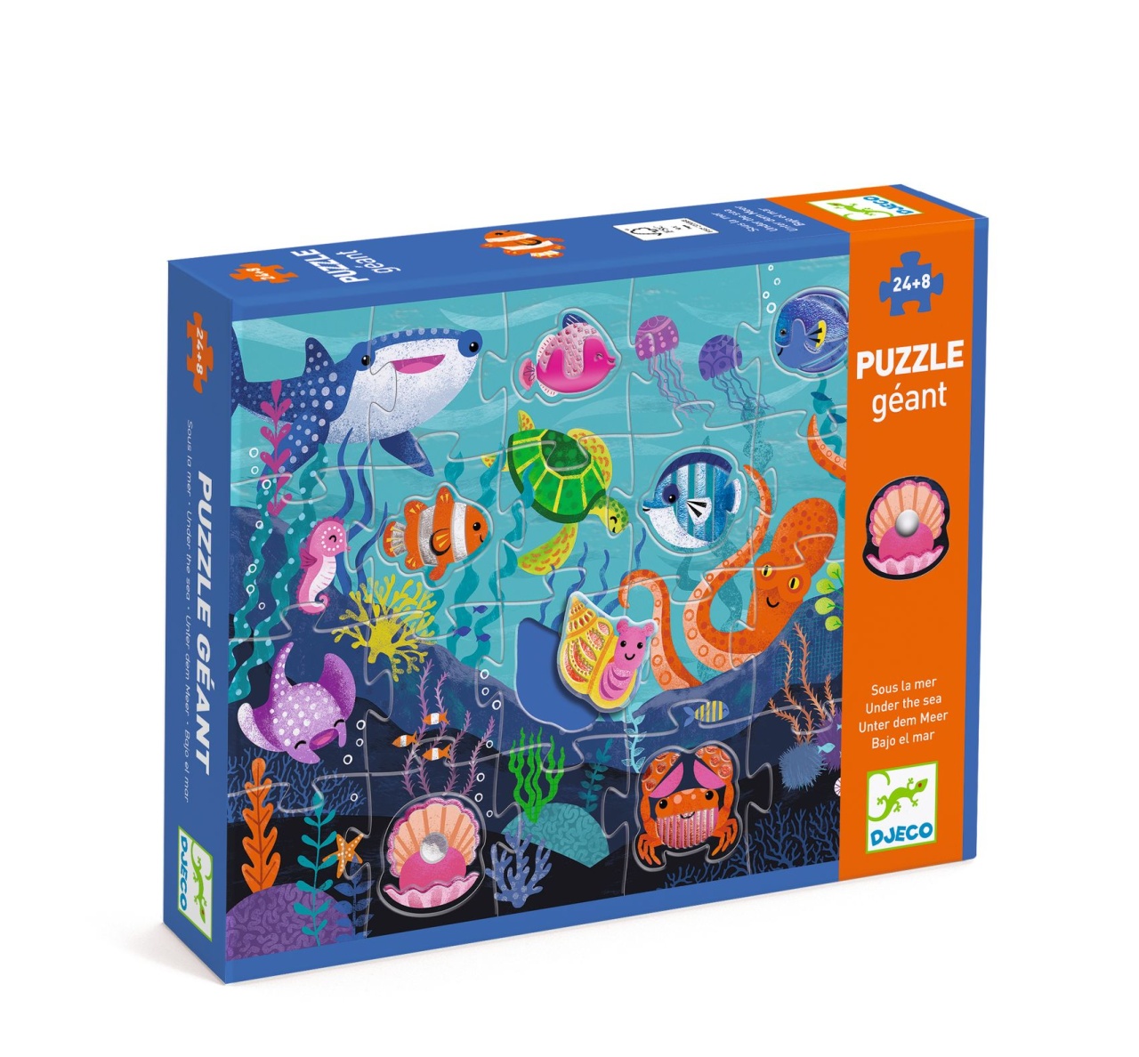 Varsta - Puzzle gigant Aventuri in mare, Djeco