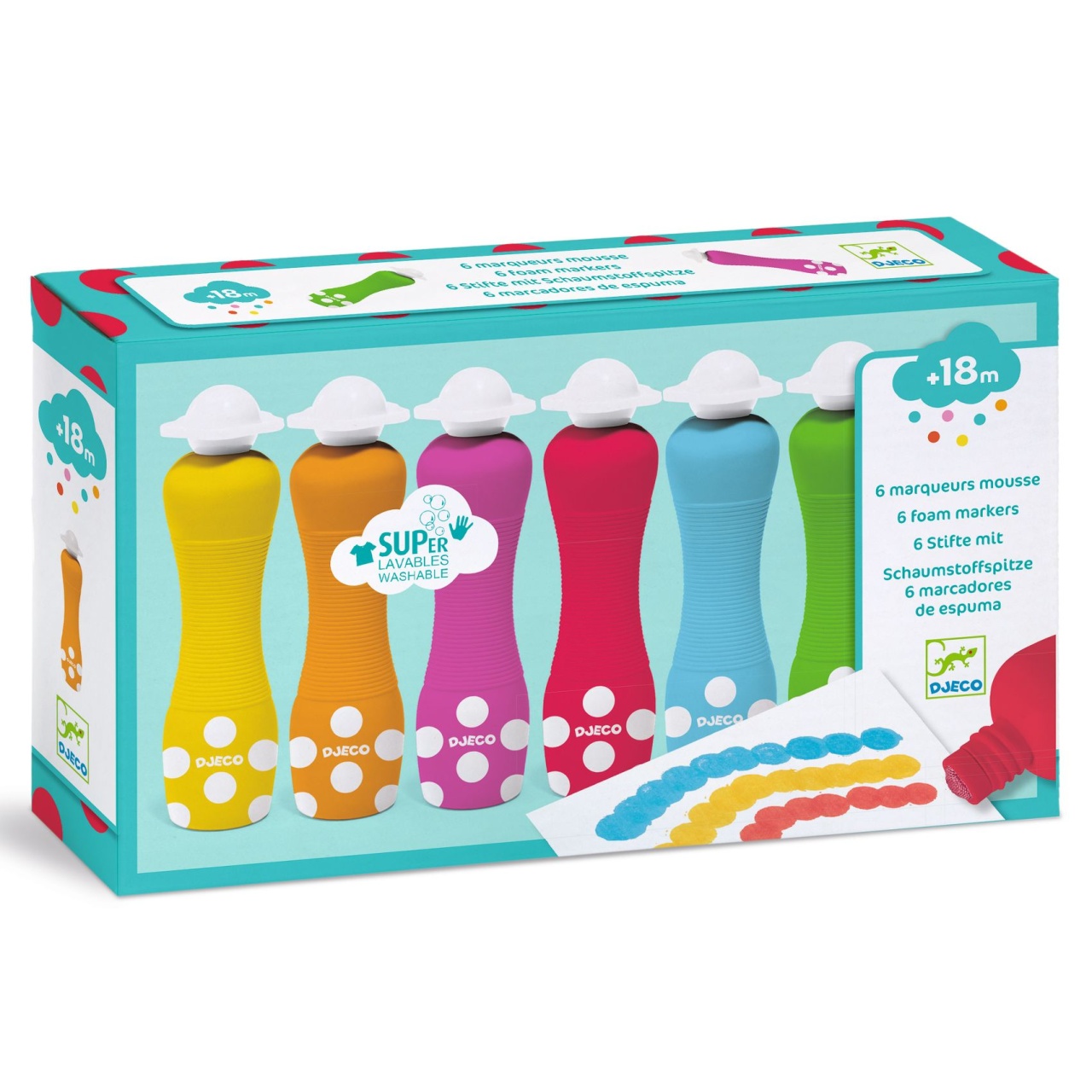 Carioci - Set Markere rotunde pentru bebe Djeco