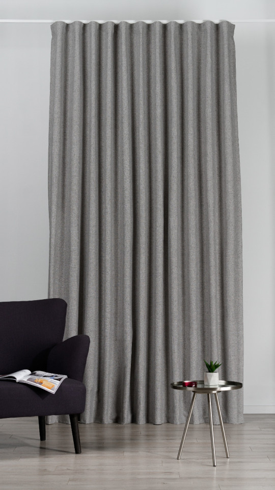 Poze DRAPERIE BLACKOUT CU REJANSA MENDOLA ATLAS GRI 26 casadecologistics.ro