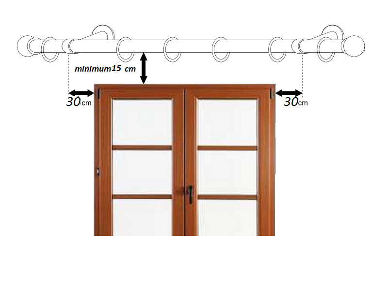 Poze Galerie dubla Carter, prindere tavan, grosime 19mm, aur antic, casadecologistics.ro