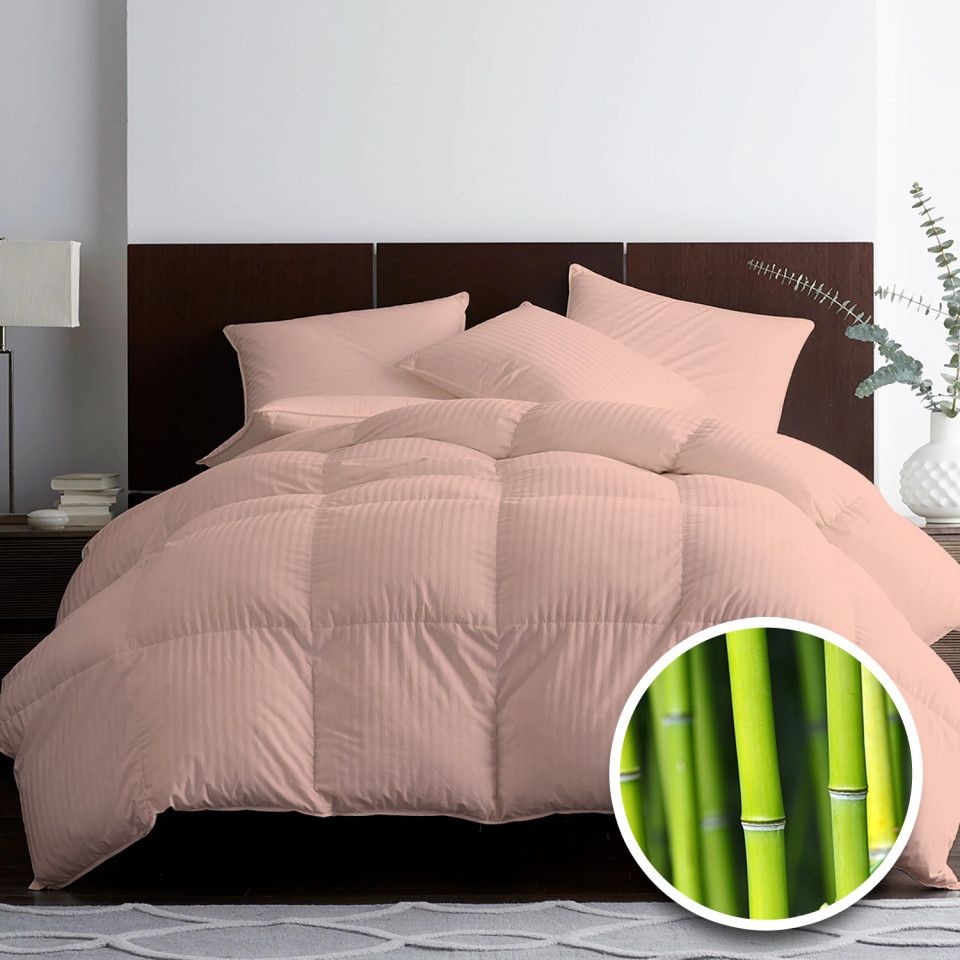 PILOTĂ MATLASATĂ BAMBUS – DE IARNĂ – PUDRA 140cm x 210cm 140cm